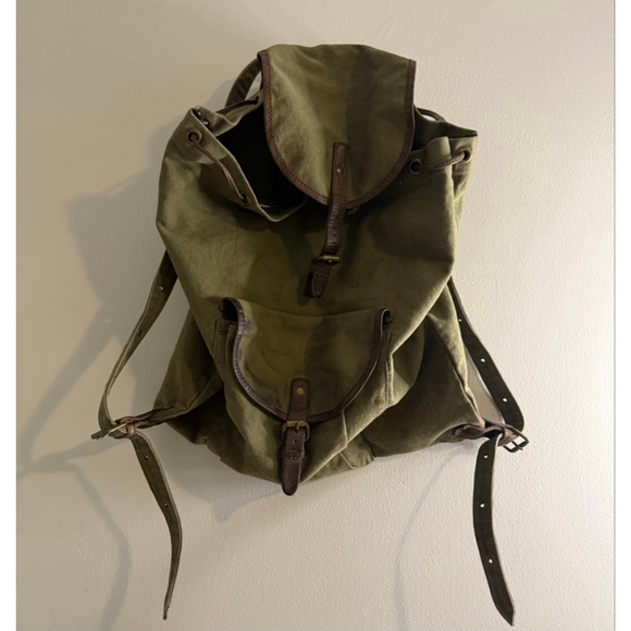 Alternative Olive Green Canvas Backpack & Duffel Bag Set | Convertible Military - Picture 1 of 12